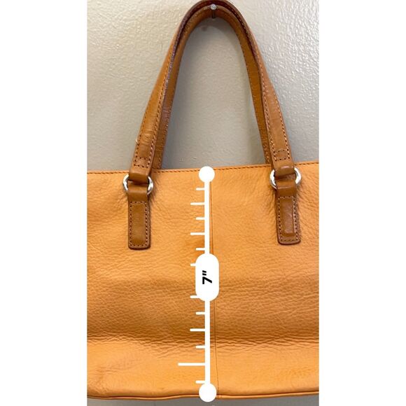 Fossil top handle/shoulder pebbled leather bag - Picture 7 of 9